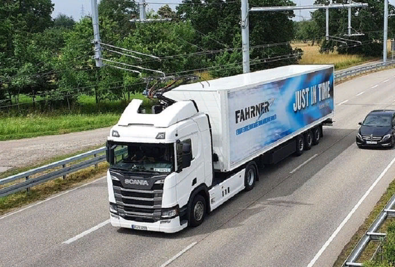 перевозки грузов электрическими грузовиками Scania